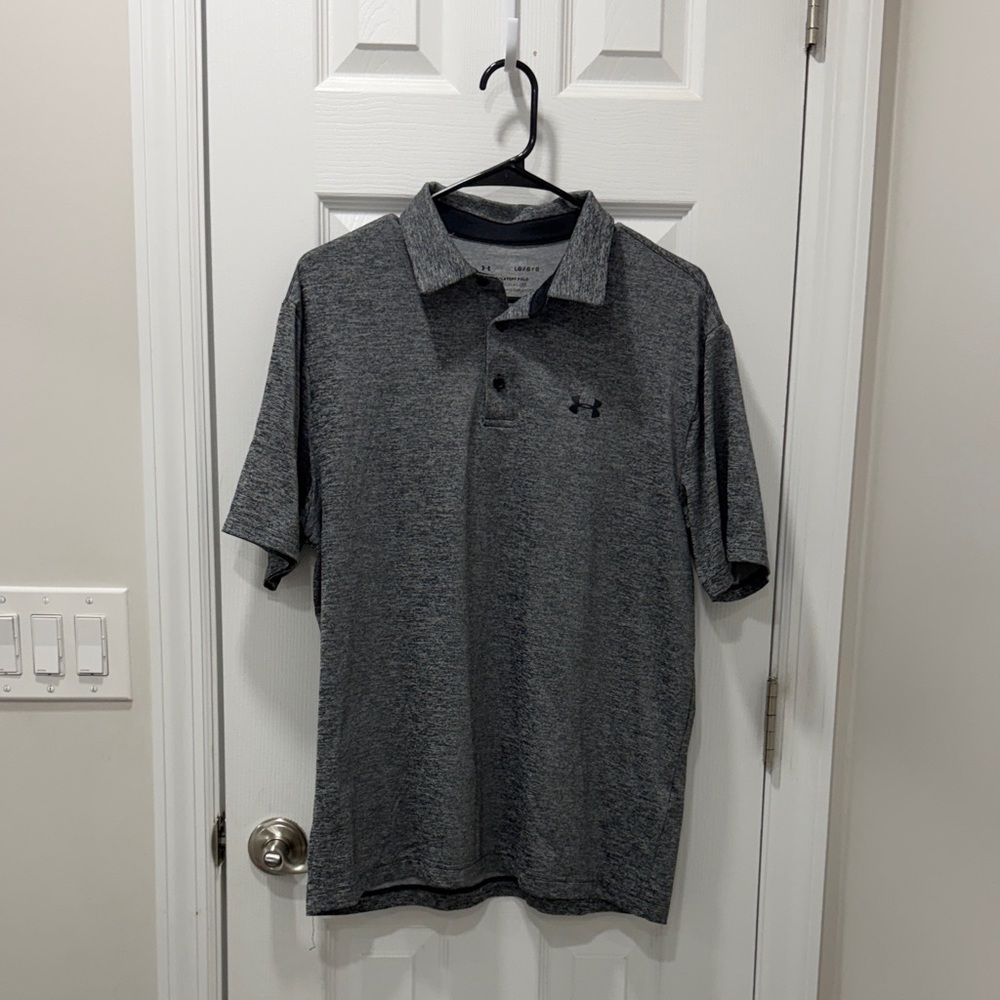 Under Armour Men's Dark Gray Polo Shirt